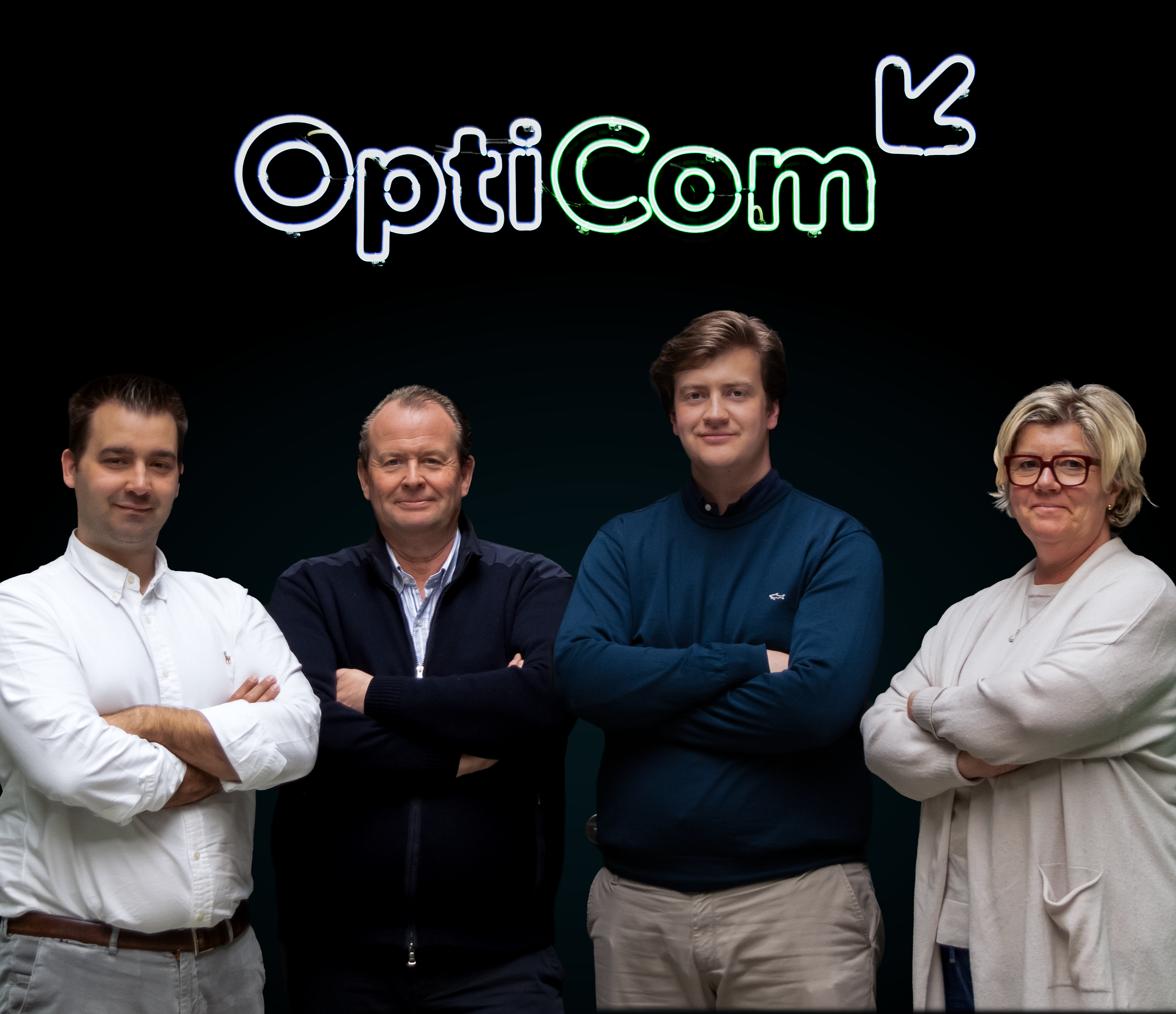 groepsfoto_familiebedrijf Groepsfoto van het familiebedrijf van Opticom