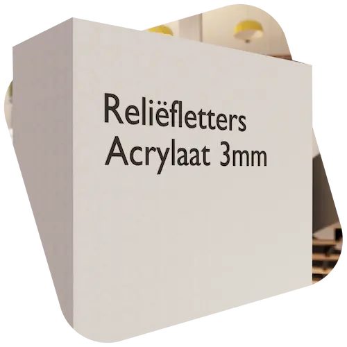Product Reliëfletters Van Opticom Product Reliëfletters Van Opticom