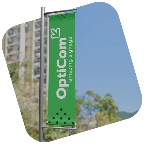 Vlag Baniervlag Product Paalbanieren Van Opticom