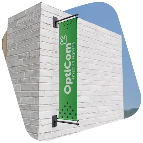 Product Haaks banieren Van Opticom